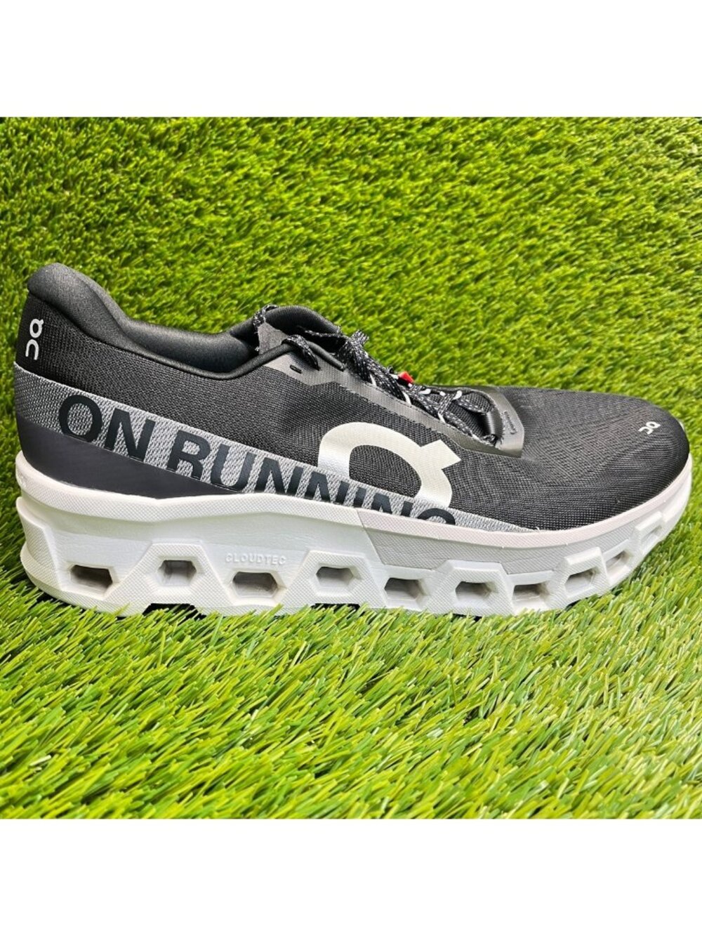 On Cloudmonster 2 Mens Size 12.5 Black Athletic Running Walking Shoes Sneakers